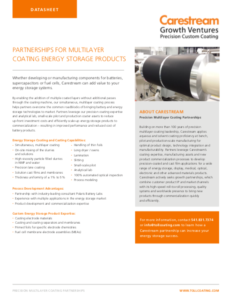 energy storage coating, battery casting
