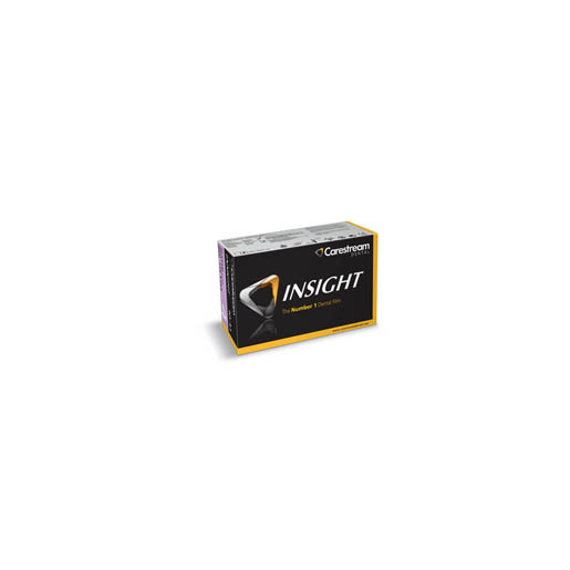 Films INSIGHT IO-41 (sachets papier) - Taille 4, 25 films simples par emballage